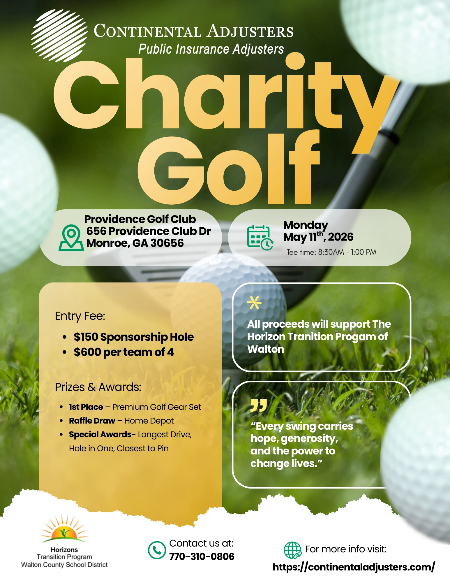 Golf Tournament Flyer 2026