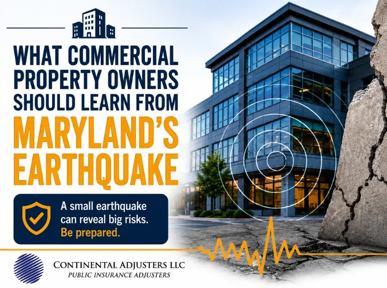 Maryland Earthquake Lessons for Commercial Property Owners