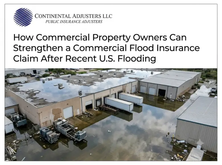 Commercial Flood Insurance Claim After Recent U.S. Flooding
