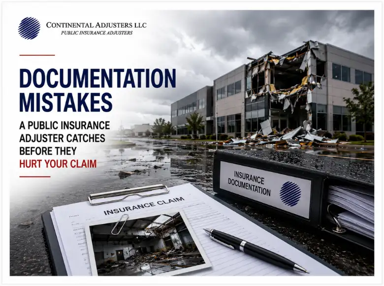 Documentation Mistakes a Public Insurance Adjuster Catches Before They Hurt Your Claim