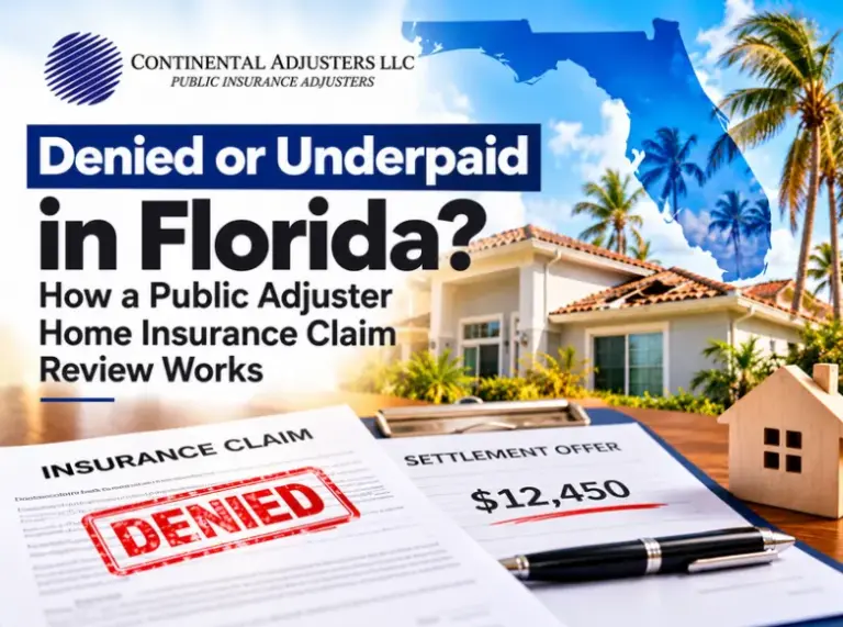 public adjuster home insurance claim